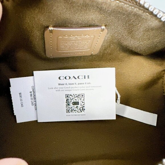 Coach CP475 Nolita Barrel Bag In Signature Canvas IN KHAKI SADDLE - Picture 6 of 8